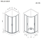 Душевое ограждение без поддона 80x80 AM.PM Above W9XG-401-8080-BT профиль черный