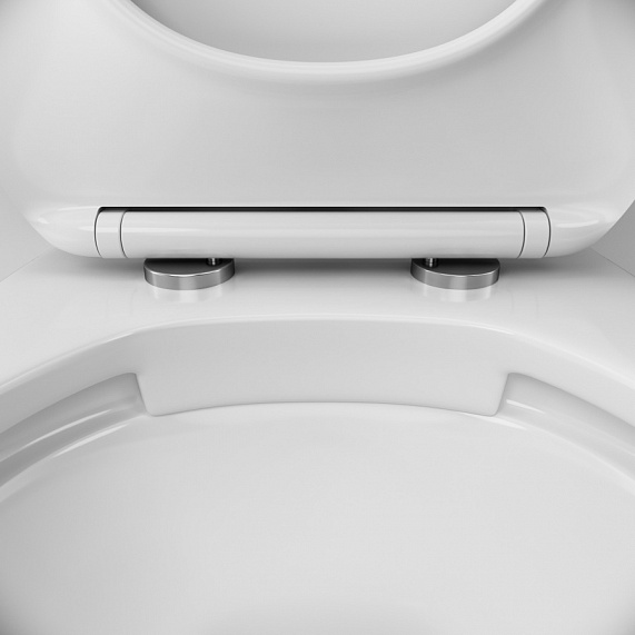 Унитаз подвесной безободковый с инсталляцией AM.PM Sense IS49001.741700 сиденьем микролифт, белой пневм. клавишей-6