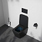 Унитаз подвесной с инсталляцией AM.PM Spike 2.0 IS12LM0338.9S1900MB с сиденьем микролифт, черный