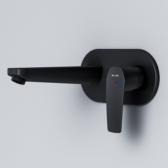 Смеситель для раковины (умывальника) AM.PM Gem F90A72222 черный встраиваемый-3