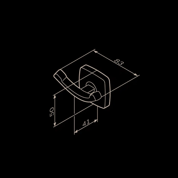 Крючок для полотенец двойной AM.PM Gem A9035622 черный-5