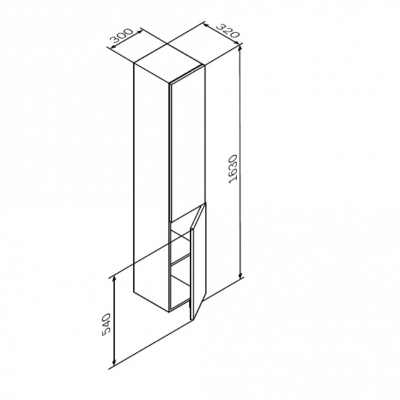Мебель для ванной 60 AM.PM Gem подвесная, графит подвесная-5