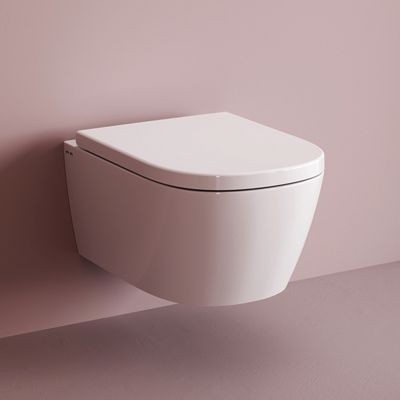 Унитаз подвесной AM.PM Libre C601901SC торнадо безободковый с сиденьем микролифт, белый-2