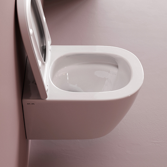 Унитаз подвесной AM.PM Libre C601900SC торнадо безободковый с сиденьем микролифт, белый-10