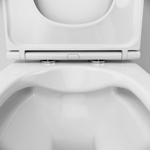 Унитаз напольный AM.PM Func C8F8900SC безободковый с сиденьем микролифт, белый-9