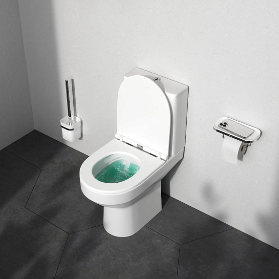 Унитаз напольный AM.PM Spirit 2.0 C708600WH безободковый с сиденьем микролифт 57WH, белый-1