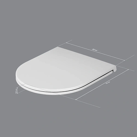 Унитаз напольный AM.PM Spirit 2.0 C708600WH безободковый с сиденьем микролифт 57WH, белый-6