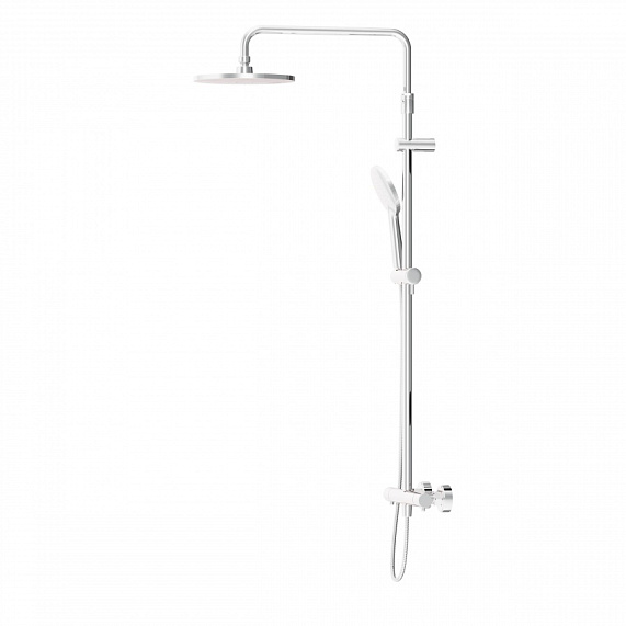 Душевая система Damixa Option DX218091000 стойка с тропическим душем, термостатом, смесителем, хром-8