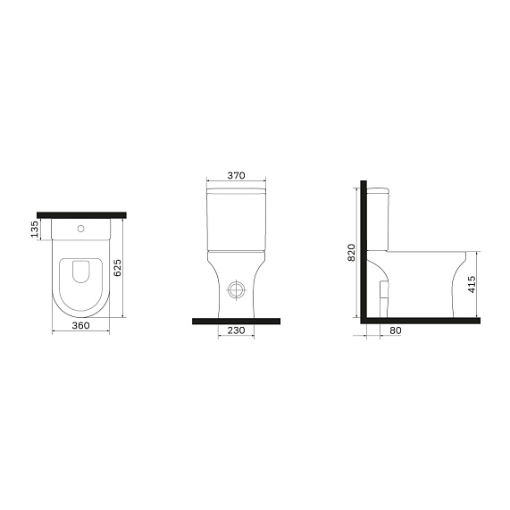 Унитаз-компакт напольный AM.PM X-Joy C85A8601SC безободковый с сиденьем микролифт, белый-11