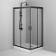 Душевое ограждение без поддона 120х90 AM.PM Gem W90G-404-120290-BT профиль черный матовый