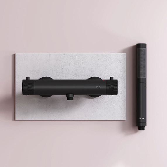 Смеситель для душа AM.PM Libre F6040022 термостат, черный-4