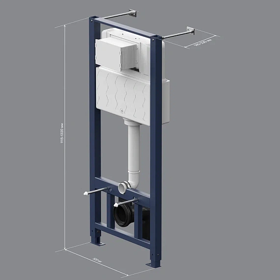 Инсталляция для подвесного унитаза AM.PM Pro I012704 пневматика-6
