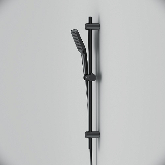 Душевой гарнитур AM.PM Func F018F022 штанга, шланг, лейка 3 режима, черный-5