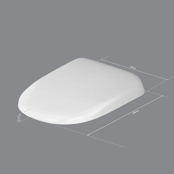 Сиденье (крышка) для унитаза AM.PM Sensation C307851WH с микролифтом, дюропласт, белое-7
