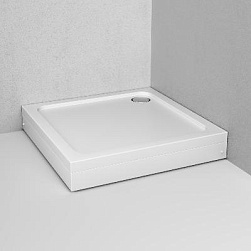 Поддон душевой 90x90 AM.PM Gem W90T-403-090W белый + сифон