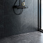 Душевой трап (лоток) 70 AM.PM PrimeFlow W02SC-U11-070-04BM комбинированный затвор с черной матовой решеткой под плитку
