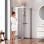 Душевое ограждение без поддона 90x90 AM.PM X-Joy W94G-403-9090-MT профиль серебристый