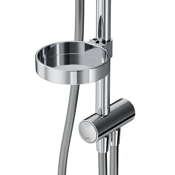 Душевая система AM.PM Like F0780064 стойка с тропическим душем, хром-9