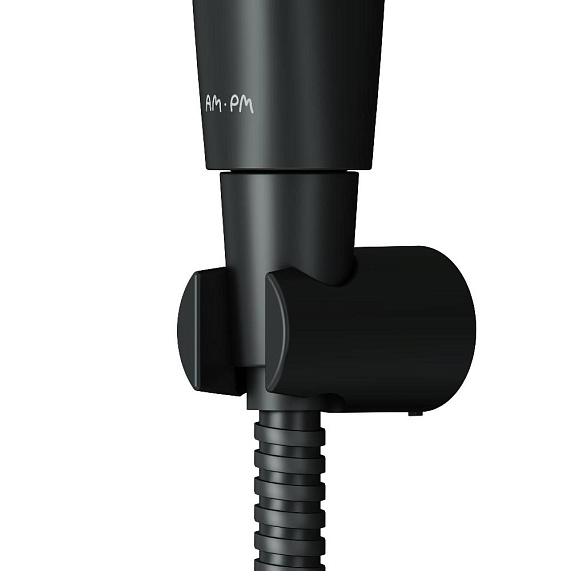 Гигиенический душ (лейка) АM.PM F0202022 со шлангом и держателем, черный матовый-6