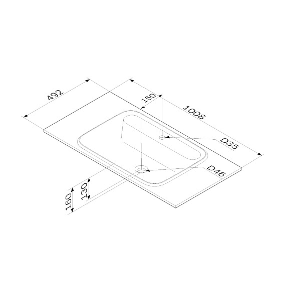Тумба с раковиной и смесителем 100 AM.PM Func M8FFUX1002WM подвесная/напольная на ножках белая матовая-1
