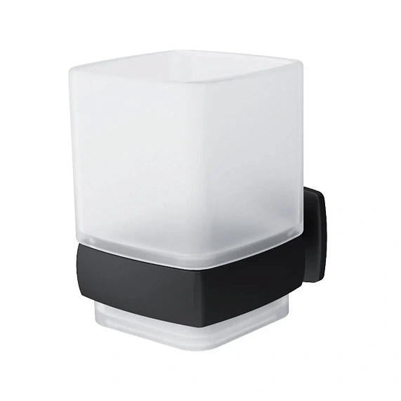 Стакан для зубных щеток настенный AM.PM Gem A9034322 стеклянный, черный-4