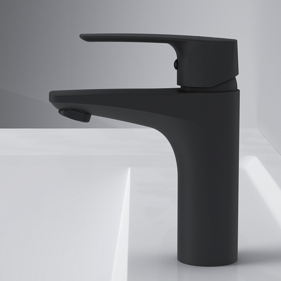 Смеситель для раковины (умывальника) AM.PM Gem F90A02122 черный-4