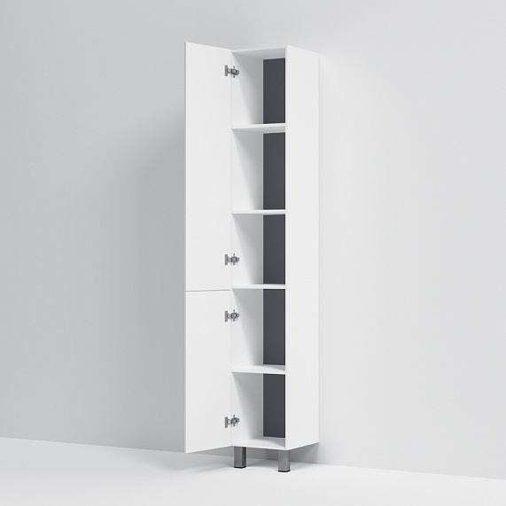 Шкаф-пенал для ванной 30 AM.PM Gem M90CSL0306WG напольный левый белый глянец-2