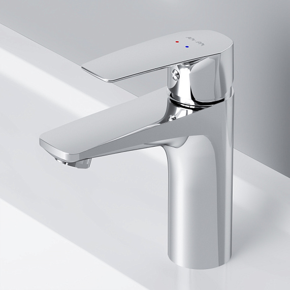 Смеситель для раковины (умывальника) AM.PM Gem F90A82100 с донным клапаном, хром-2