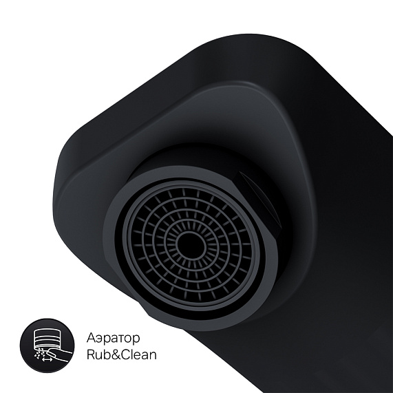 Смеситель для раковины (умывальника) AM.PM Gem F90A72222 черный встраиваемый-6