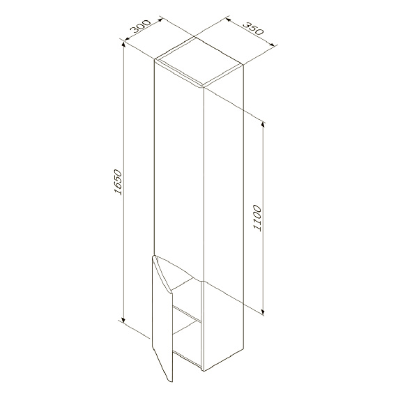 Мебель для ванной 80 AM.PM Like подвесная, белый глянец подвесная-2
