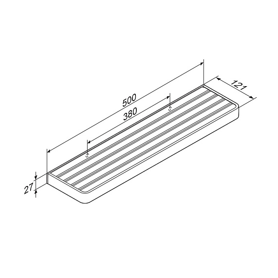 Полка в ванную Damixa Jupiter DA7737600 черная-6