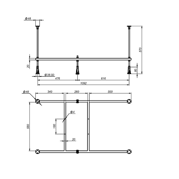 Ванна акриловая 120x70 AM.PM X-Joy W94A-120-070W-A белая глянцевая-7