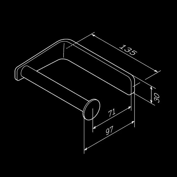 Держатель для туалетной бумаги настенный AM.PM Inspire 2.0 A50A34100 хром-7