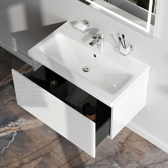 Тумба под раковину 75 AM.PM Gem M90FHX07521WG подвесная белый глянец-2