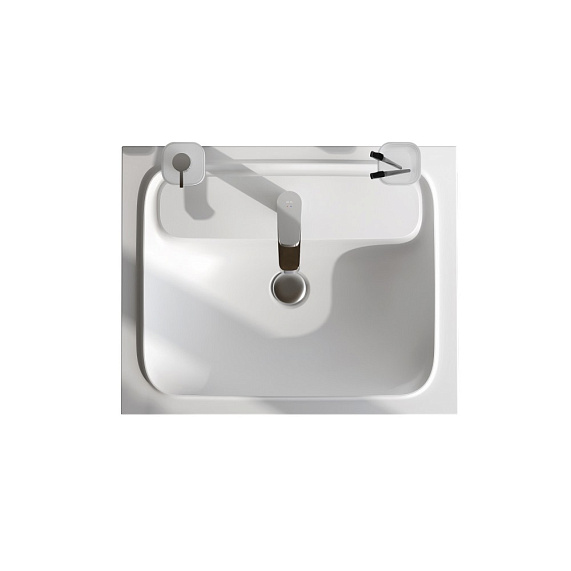 Тумба с раковиной 60 AM.PM Func M8FFUX0601WG подвесная/напольная на ножках белый глянец-1