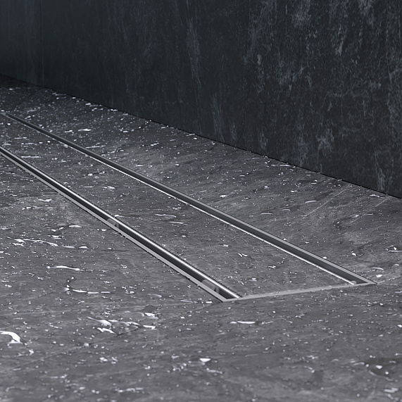 Душевой трап (лоток) 80 AM.PM PrimeFlow W02SC-U11-080-04SB комбинированный затвор со стальной матовой решеткой под плитку-12