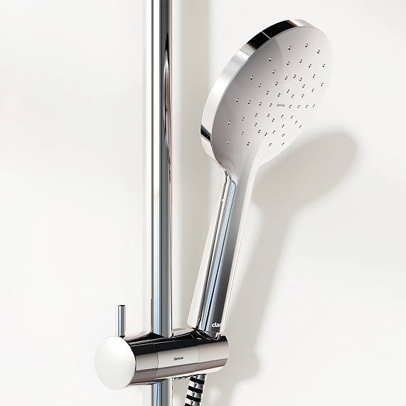 Душевая система Damixa Jupiter 977750000 стойка с тропическим душем, термостатом, смесителем, хром-2