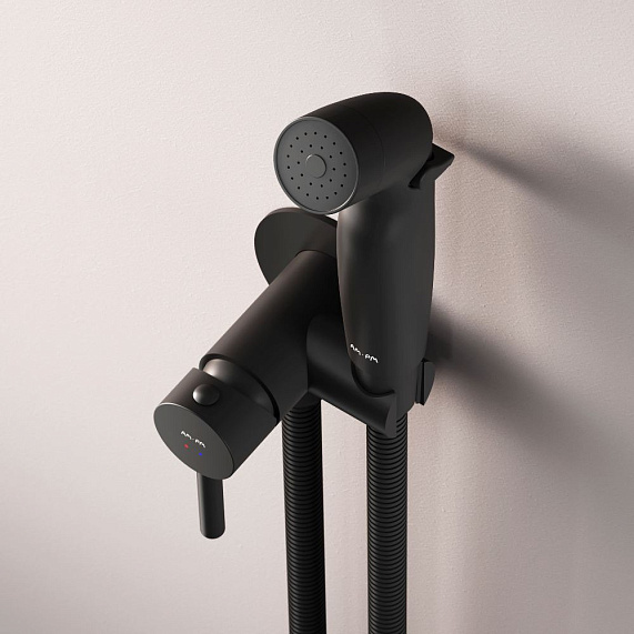Гигиенический душ со смесителем AM.PM Above F0H9X022 черный встраиваемый-3