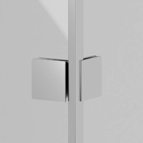 Стеклянная шторка для ванны 80 Damixa Skyline DX35WBS-D7W1-150MT поворотная, профиль серебристый-5