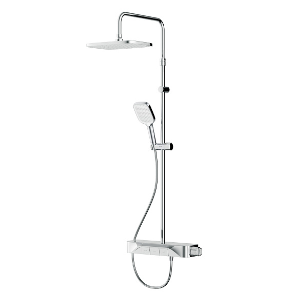 Душевая система AM.PM Func F078F200 стойка с тропическим душем, термостатом, смесителем, хром-10