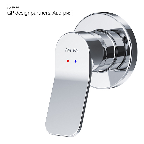 Смеситель для душа AM.PM X-Joy F85A65000 хром встраиваемый-9