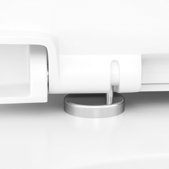 Унитаз подвесной безободковый с инсталляцией AM.PM Like IS3801700 сиденьем микролифт, хром механ. клавишей-4