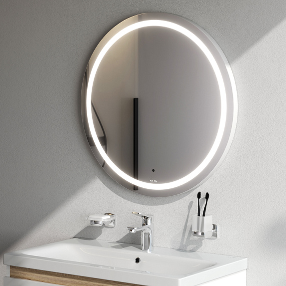 Зеркало с подсветкой в ванную круглое 70 AM.PM X-Joy M85AMOX0701WG сенсорное-2