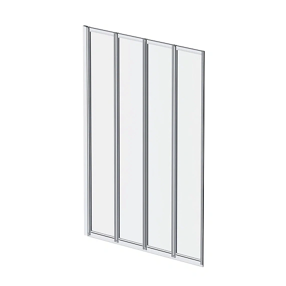Стеклянная шторка для ванны 100 AM.PM Like W80BS-100-140CT поворотно-складная, профиль хром-7