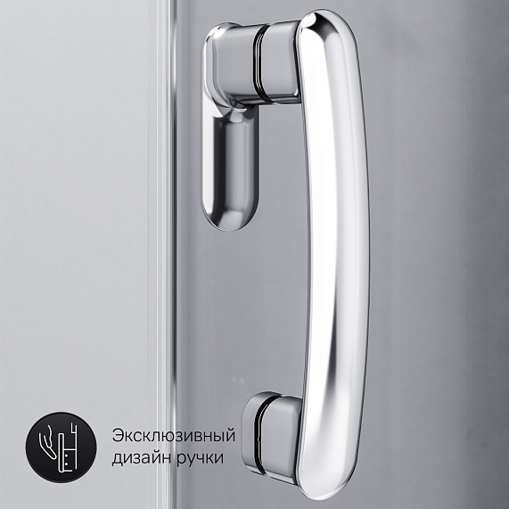 Душевое ограждение без поддона 90x90 AM.PM Like W83G-315-090CG профиль хром-5