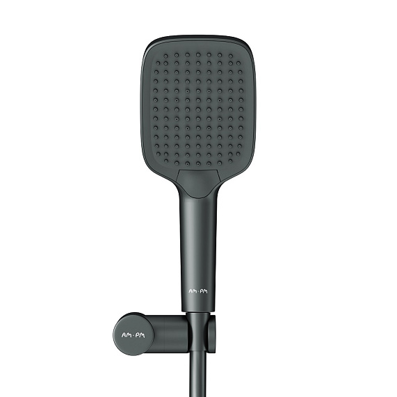 Душевой гарнитур AM.PM Func F0118F022 держатель, шланг, лейка 3 режима, черный-4