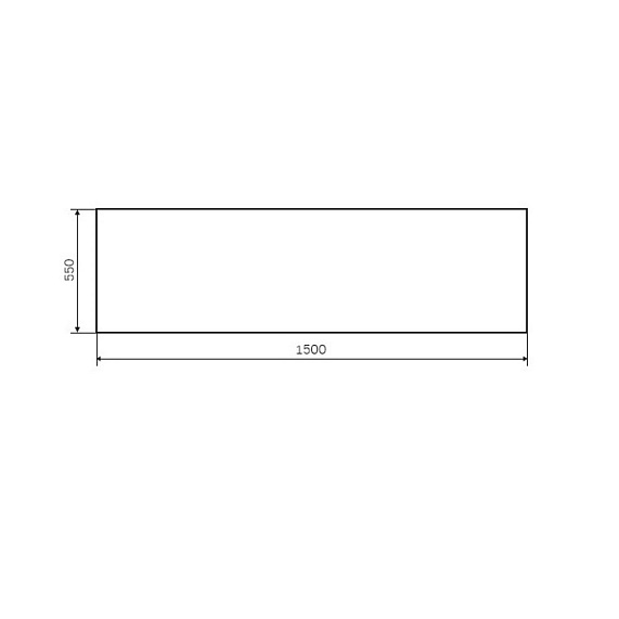Панель 150 AM.PM W90A-150-070W-P под ванну Gem-1