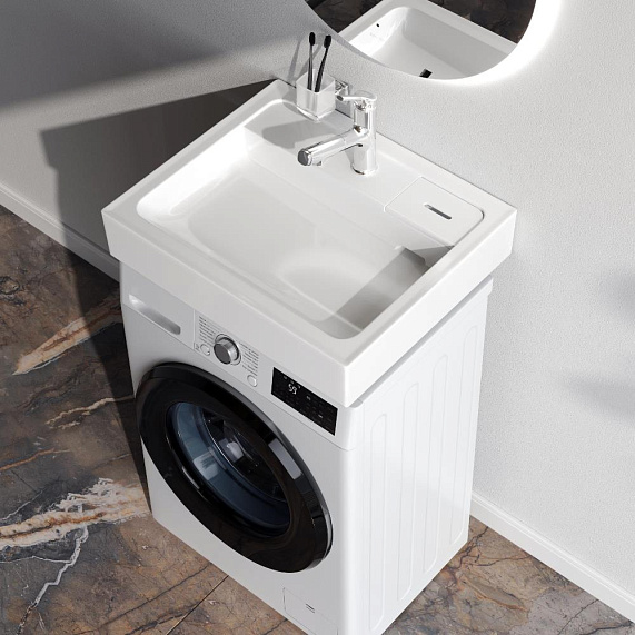 Раковина над стиральной машиной 60 AM.PM X-Joy M85WCC0601WG050 белая-2