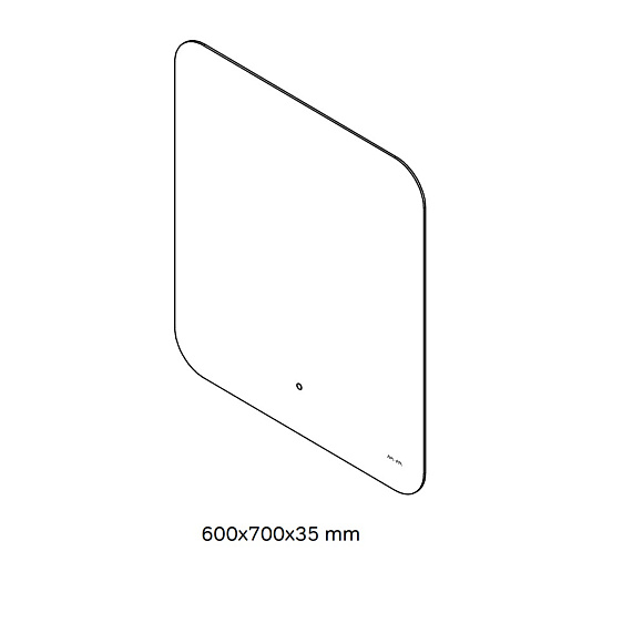 Зеркало с подсветкой в ванную закругленное 60 AM.PM X-Joy M85MOX10601S1 сенсорное-6