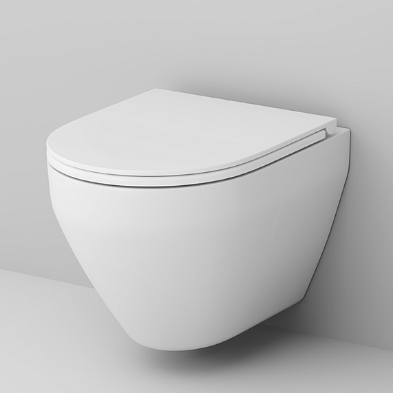 Унитаз подвесной AM.PM Spirit V2.0 C701700SC безободковый с сиденьем микролифт, белый-3